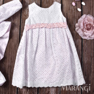 Βαπτιστικό χειροποίητο φορεματάκι ΒΚ-136