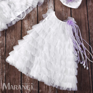 Βαπτιστικό χειροποίητο φορεματάκι ΒΚ-139