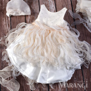 Βαπτιστικό χειροποίητο φορεματάκι ΒΚ-140