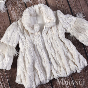 Παλτό από ανάγλυφο γουνάκι πολυτελείας ΒΚ-142